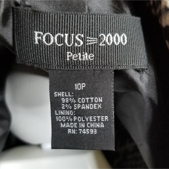 Focus 2000 Petite Snake Print Trench Blazer 10P - Picture 8 of 8